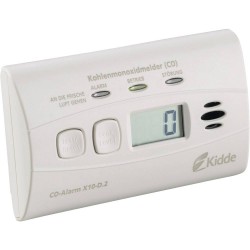 Kidde X10-D Koolmonoxidemelder Incl. batterij (10 jaar) werkt op batterijen Detectie van Koolmonoxide