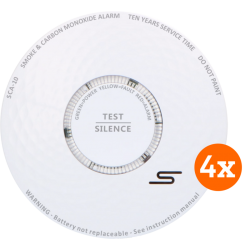 Alecto SCA-10 Combimelder (10 jaar) 4-pack